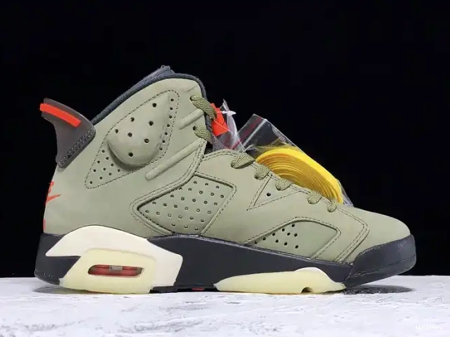Cheap TBkick Jordan Medium Olive Scott 6 x CN1084-200 Air Travis 0513